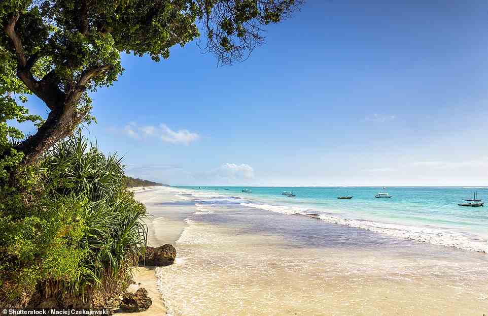 43. DIANI BEACH, KWALE COUNTY, KENYA: ¿One of the most beautiful destinations in Kenya, Diani Beach is a private resort located on the south coast of Mombasa,¿ Big 7 Travel says. The beach is described as ¿uncrowded and intimate¿, and an ¿idyllic spot¿ on which to while away a few days