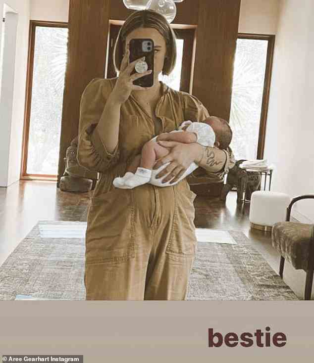 Stolze Mutter: Aree teilte kürzlich in einer Instagram-Story ein Foto mit ihrer Tochter und schrieb „Bestie“