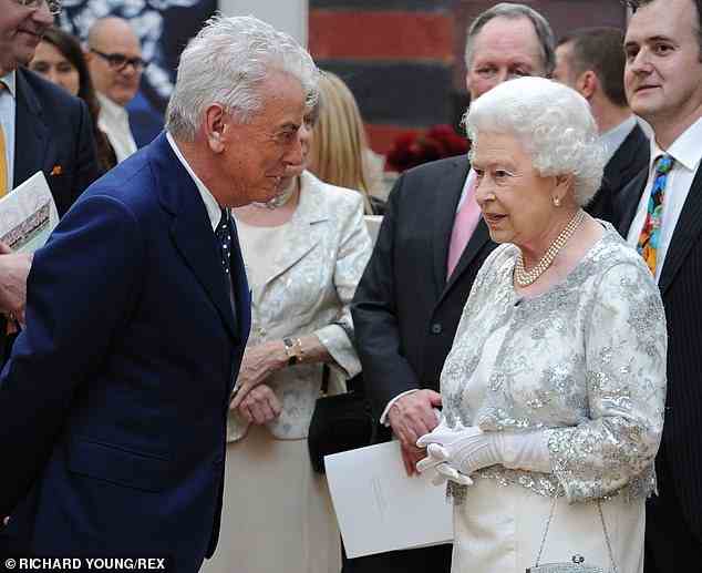 Interior designer Nicky Haslam claims the Queen (pictured together in 2012) had been under the impression that the child, who was born last June, would be named Elizabeth — and was taken aback to discover that the couple had, in fact, called her Lilibet