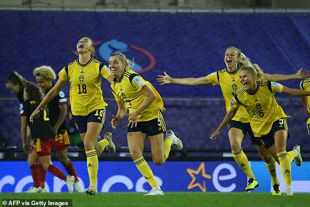 Schweden trifft am Dienstagabend im Halbfinale der Euro 2022 auf England, nachdem es Belgien besiegt hat