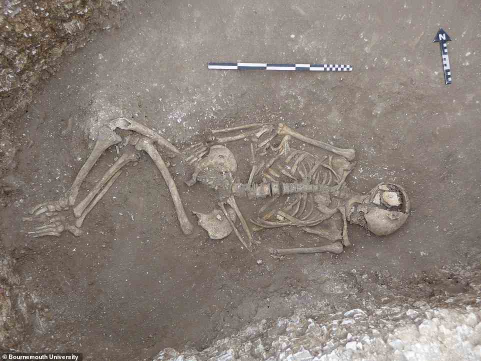 Ausgegraben: Zweitausend Jahre alte menschliche Überreste und Tieropfer wurden in einer neu entdeckten Siedlung aus der Eisenzeit in Dorset gefunden