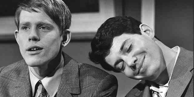 "Happy Days" stars Ron Howard, left, and Anson Williams also worked together on the 1980 film "Skyward."