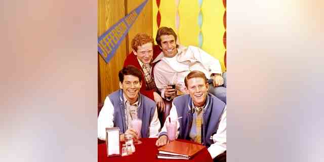Anson Williams, front left, made a name for himself playing Warren "Potsie" Weber alongside Ron Howard's Richie Cunningham, front right, Don Most's Ralph Malph, top left, and Henry Winkler's Fonzie on "Happy Days," which ran from 1974 to 1984 and spawned several spinoffs such as "Joanie Loves Chachi," "Laverne &amp; Shirley" and "Mork &amp; Mindy."