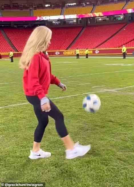 Although she is now a glamour queen, Gracie explained that her first passion was actually soccer. She dreamed of being a famous player and had plans to pursue the sport in college - however, she was forced to quit after suffering from numerous head injuries