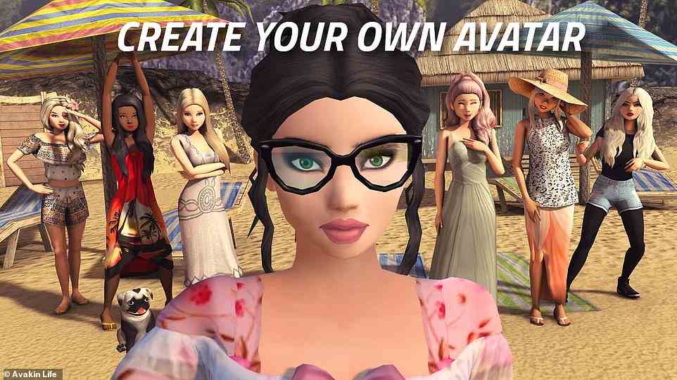 Avakin Life says that it takes teen safety 'very seriously', and highlights that it has a reporting system. Pictured: players can customise their Avakins