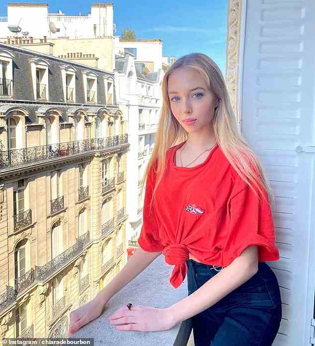 Chiara loves fashion, make-up and is making her way in the world as a 17-year-old socialite (pictured in Paris)