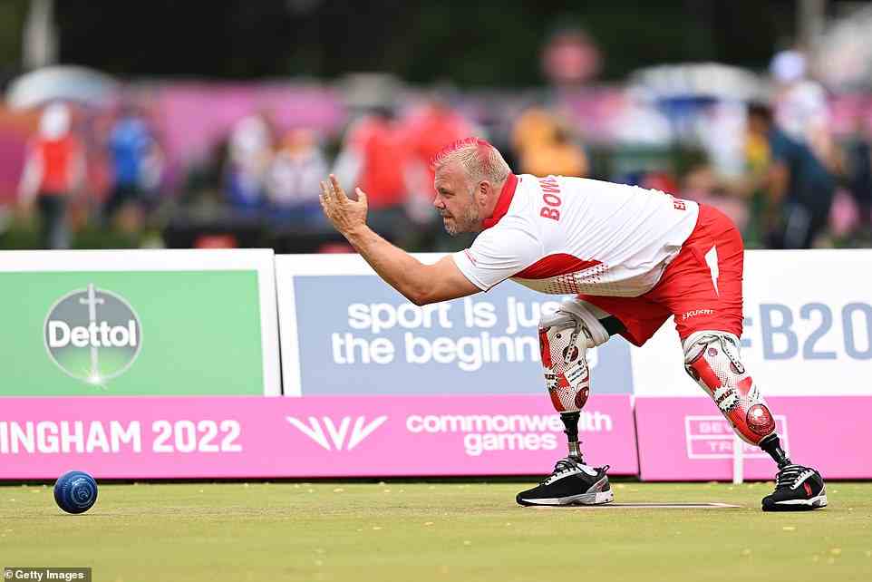 'Larger hands can assist with the bowler being able to have greater manipulation and therefore control over the bowling ball' said Dr Hawkey. Pictured: Craig Bowler of Team England