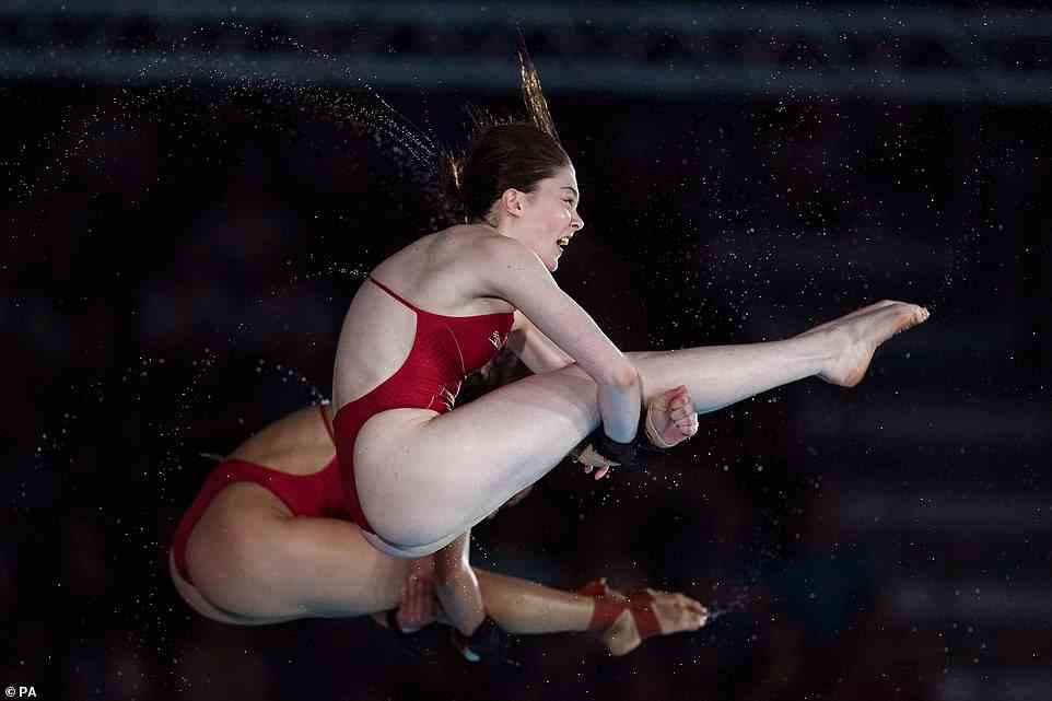 Gorgeous: Fred dubbed his daughter's diving as 'poetry to watch'