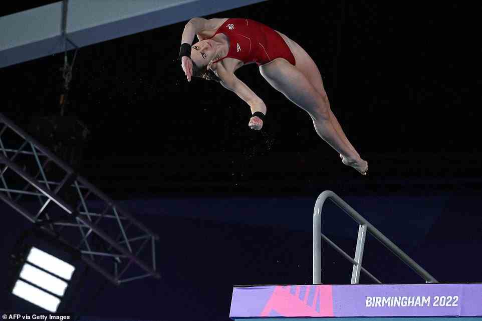 Talent: Andrea proved her incredible diving talent during the nail-biting final, which saw her rise from eighth place to take home the gold