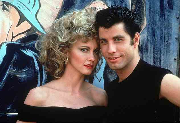 Olivia Newton-John und John Travolta in dem legendären Film Grease von 1978, der ihre Karriere katapultierte.  Er gehörte zu den ersten, die ihr am Montag Tribut zollten