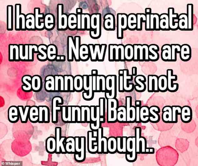 Eine Entbindungspflegerin aus Hamilton hat vielleicht den falschen Job!  Sie gaben zu, dass sie Babys mögen, aber neue Mütter sind eine andere Geschichte