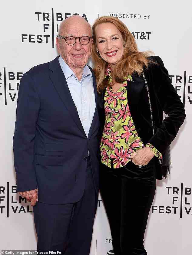 Rupert Murdoch und Jerry Hall nehmen an der Vorführung von „The Quiet One“ beim Tribeca Film Festival 2019 im SVA Theater teil