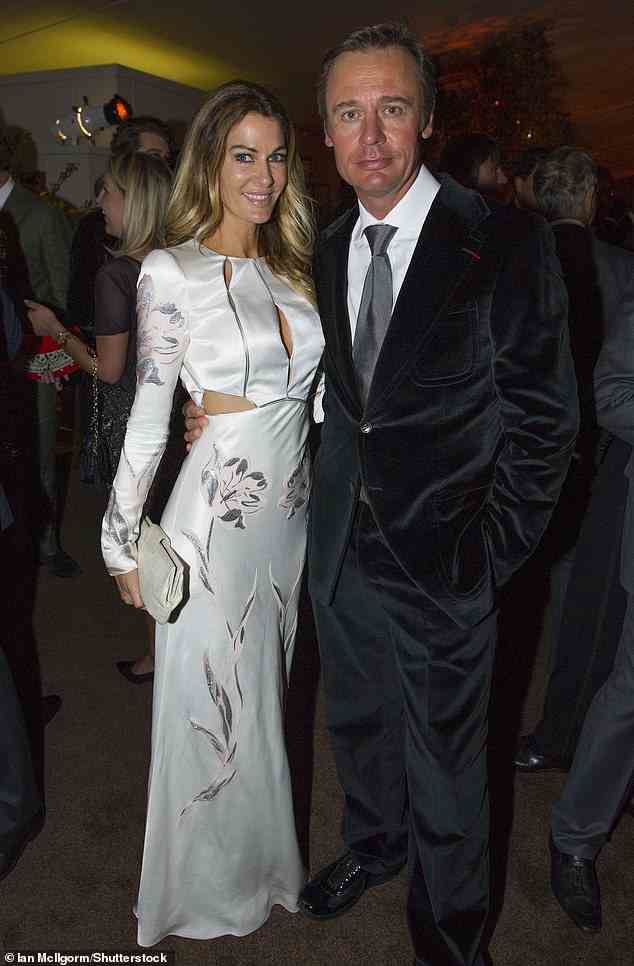 Model and pop songwriter Kirsty Bertarelli became one of Britain's richest divorcees in 2021 after she secretly divorced her billionaire husband Ernesto (pictured together in 2014)