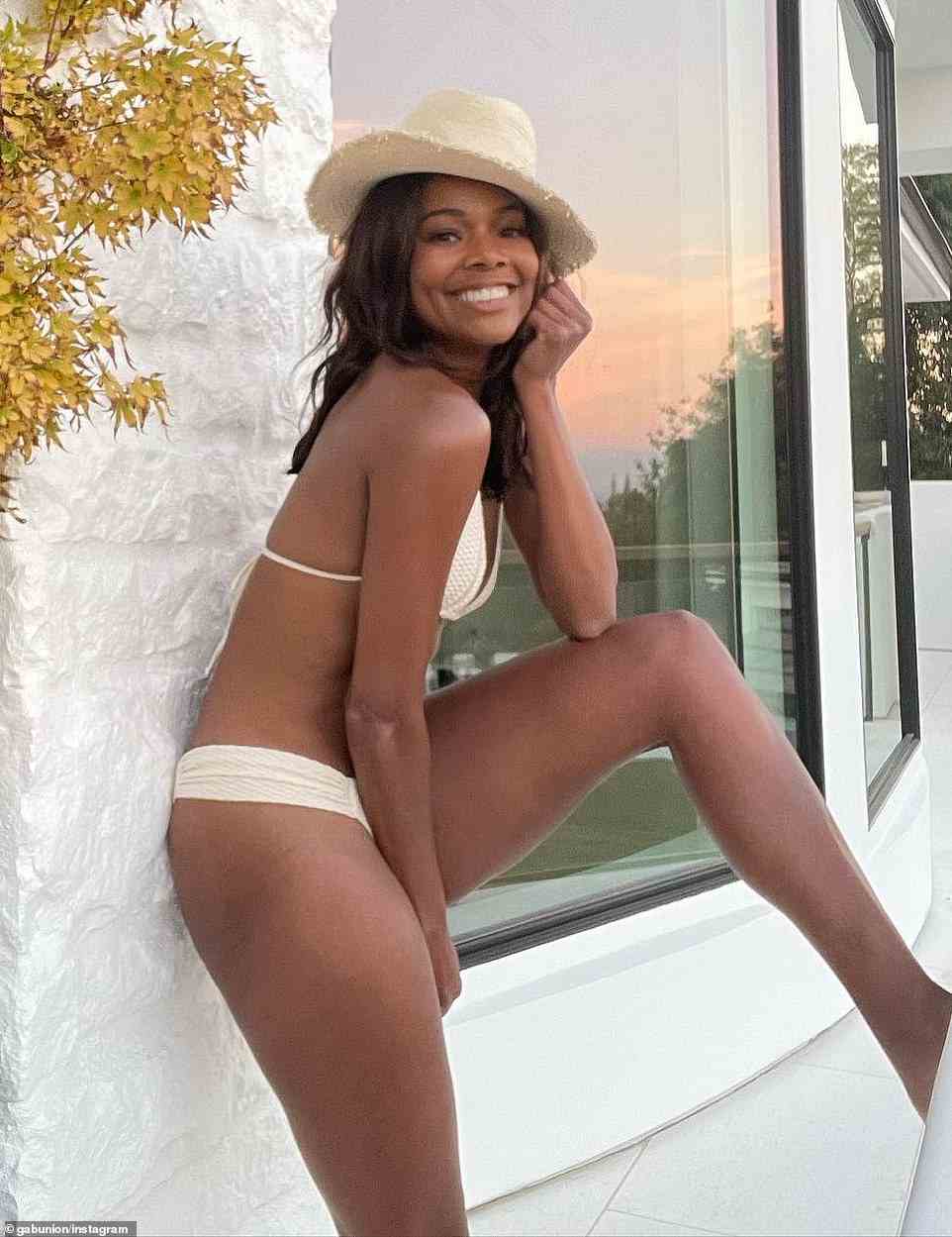 From 52-year-old Heather Graham to 49-year-old Gabrielle Union (pictured), here's all the age-defying stars who have left fans in awe with their youthful swimsuit snaps recently