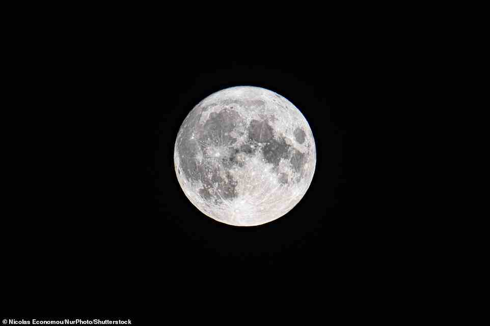 Sturgeon supermoon rises over Eindhoven in the Netherlands. The moon is an astronomical body orbiting Earth and is the planet's only natural satellite known as Selene or Luna