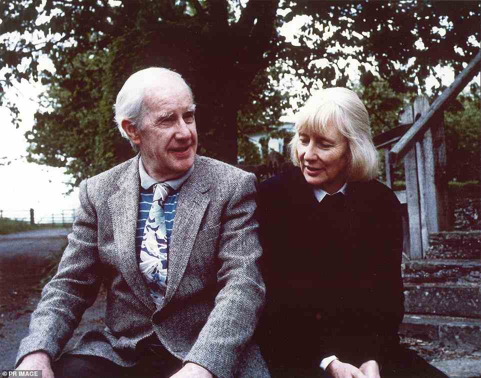 Nolan died in 1992 and his second wife Mary died in 2016. The Holocaust works on display are owned by the Lady Nolan Estate and usually stored in Victoria. The couple is pictured in 1985