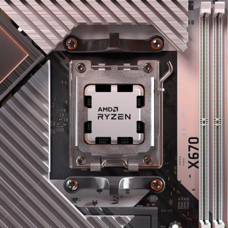 AMD Ryzen 5 7600X 6 Core & 4,4 GHz "Zen 4" Desktop-CPU läuft auf Gigabytes X670E AORUS Master-Motherboard