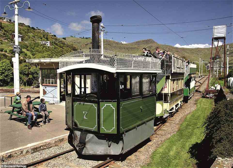 'Ferrymead Heritage Park, Christchurch, on New Zealand¿s South Island, is home to "Kitty" [above], one of only three Kitson steam tram locomotives in existence,' the authors reveal, 'and the only one in operating order.' The authors add that originally eight were built in Leeds in 1880 and shipped to Christchurch for the Canterbury Tramway Company. They were all superseded by electric trams, we're told, with Kitty the exception as she was kept in working order for engineering work