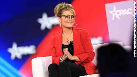 Sarah Palin, ehemalige Gouverneurin von Alaska, während der Conservative Political Action Conference (CPAC) in Dallas, Texas, USA, am Donnerstag, den 4. August 2022. 
