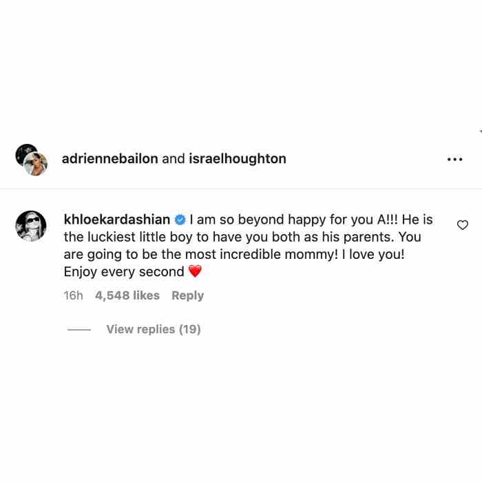Khloe gratuliert Robs Ex Adrienne Bailon zur Geburt ihres ersten Kindes