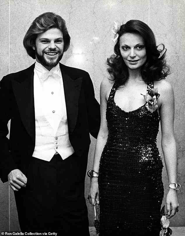 Gute Gene: Die Designerin – hier mit ihrem Ex-Mann Egon von Fürstenberg im Alter von 25 Jahren – hat sich immer eine schlanke Figur bewahrt