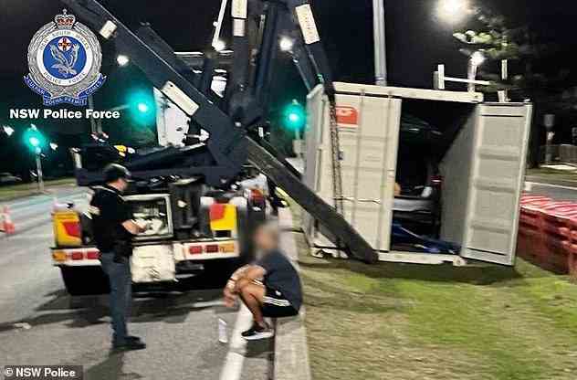 Baluch was caught in the back of a luxury car in a truck at the Queensland-NSW border in November as he attempted to evade capture after weeks on the run