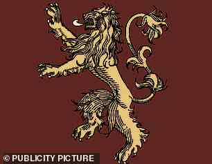 The House Sigil for the Lannister family in 'Game of Thrones'