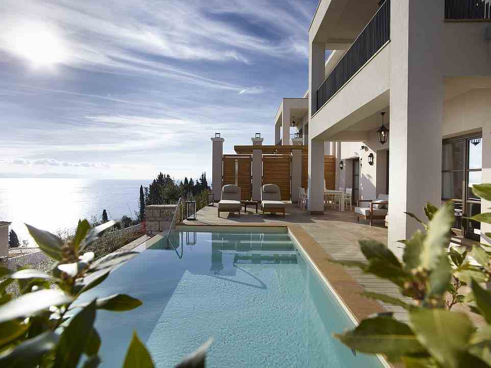 Water treat: Some of the rooms at Angsana Corfu come with inviting plunge pools (above)