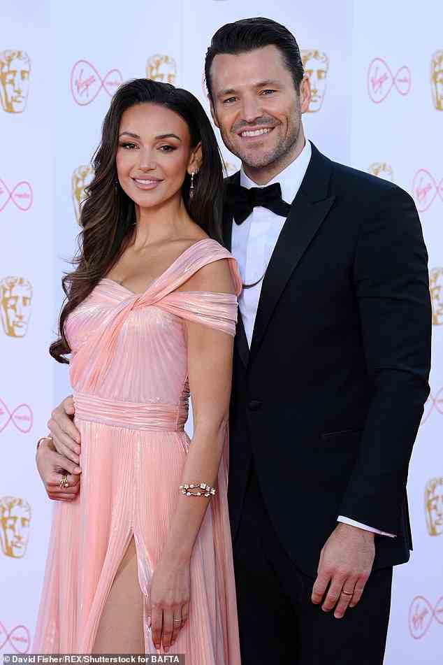 Paar: Michelle, die wie Joe in der Coronation Street berühmt wurde, ist mit der ebenfalls 35-jährigen TV-Persönlichkeit Mark Wright verheiratet
