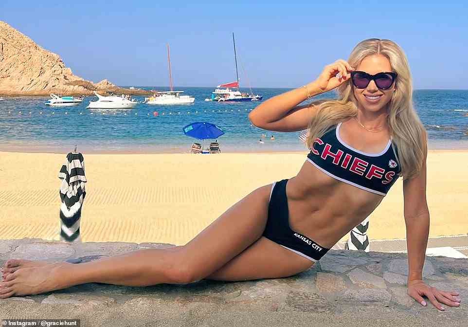 The beauty queen daughter of billionaire Chiefs owner Clark Hunt has become a viral social media star for flaunting her lavish lifestyle of exotic travels, elite parties, and bikini-clad beach days