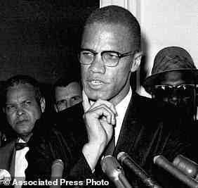 Malcolm X speaks to reporters in Washington, D.C., on May 16, 1963. He was  gunned down aged 39 on February 21, 1965 inside Harlem's Audubon Ballroom during a rally