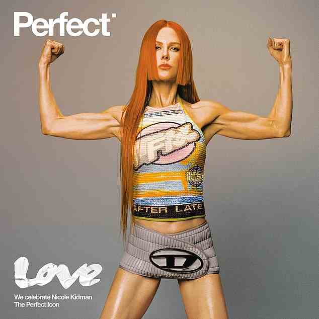 Nicole Kidman, 55, zeigt ihren wahnsinnig durchtrainierten Körperbau und ihren riesigen Bizeps auf dem Cover der dritten Ausgabe des Magazins Perfect