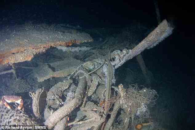 Das Skelett der USS Jacob Jones wurde am Donnerstag von einem Team britischer Spitzentaucher gefunden
