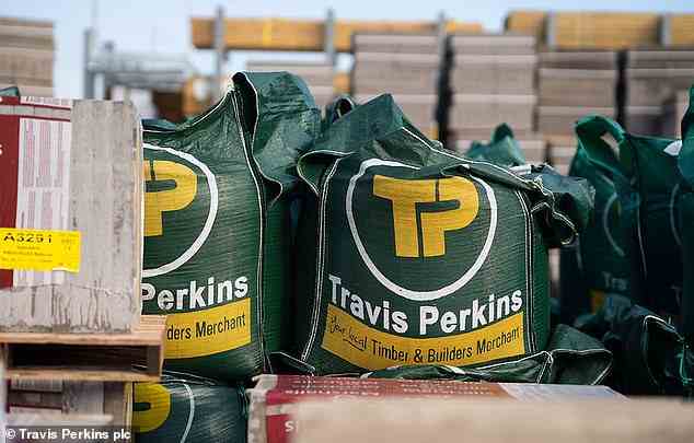 Erholung: Travis Perkins meldete für 2021 einen Gewinn von 241 Millionen Pfund, verglichen mit einem Verlust von 35 Millionen Pfund im Jahr zuvor, als die erste Sperrung den Handel des Unternehmens stark beeinträchtigte