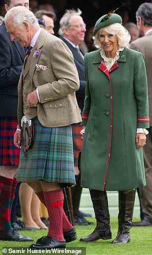 Prince Charles and Camilla are known as the Duke and Duchess of Rothesay when in Scotland