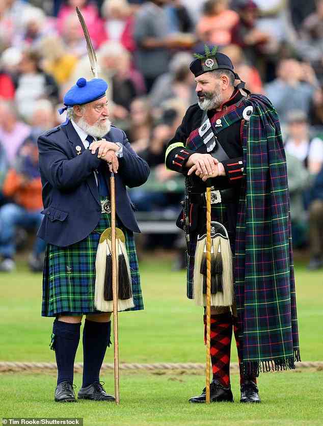 All colours of tartan can be seen at the Games, which features longstanding Scottish traditions, music and dance