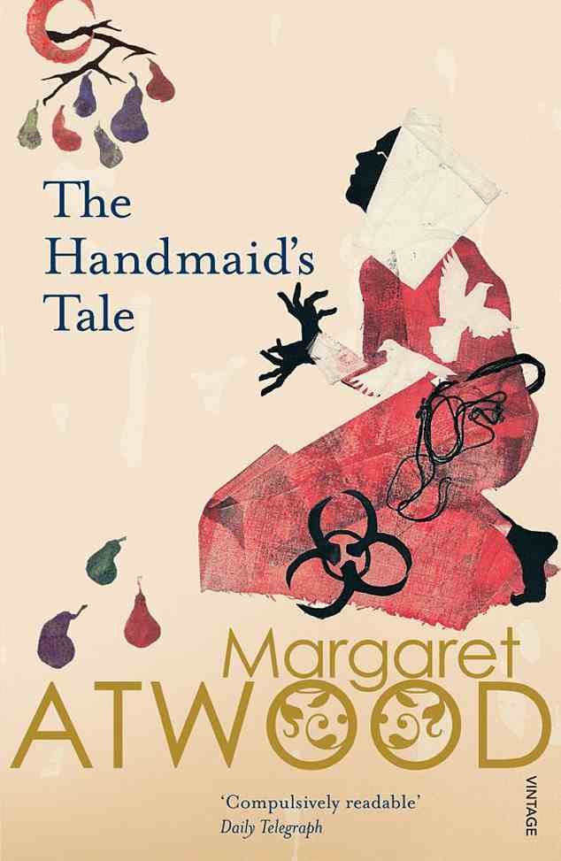 The Handmaid's Tale by Margaret Atwood book cover. Shool libraries have removed Harper Lee¿s To Kill A Mockingbird (1960) and Margaret Atwood¿s The Handmaid¿s Tale (1985), following complaints about ¿racist, homophobic or misogynistic language and themes¿.