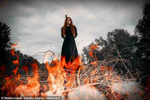 A portrait of an angry witch tied for incineration. Although today¿s ¿heretics¿ are unlikely to be burned at the stake, their inquisitors are convinced they must convert for their own good. It is the legitimisation of bullying on a grand scale