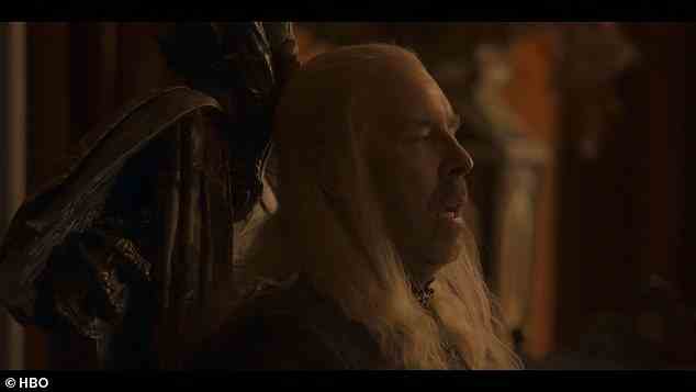 Hunt: 'I came here to hunt. Not to be suffocated by all this f***ing politicking,' Viserys adds as Otto leaves
