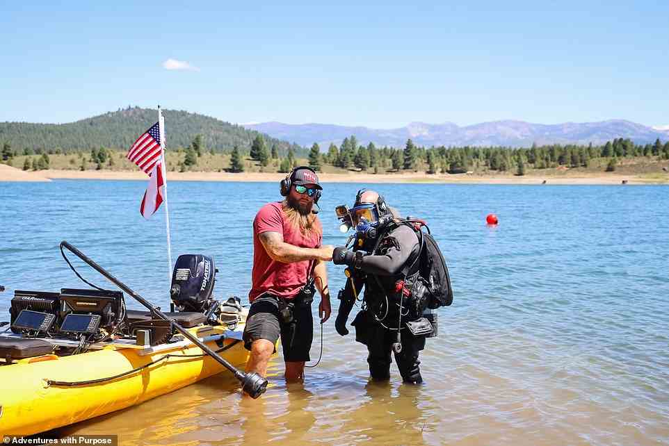 Nick and Doug took to the water on August 21, twelve days after a marine team from the Sheriffs department searched the area and found nothing. The diving pair tracked down and identified the teenagers car in less than half an hour after getting in the boat