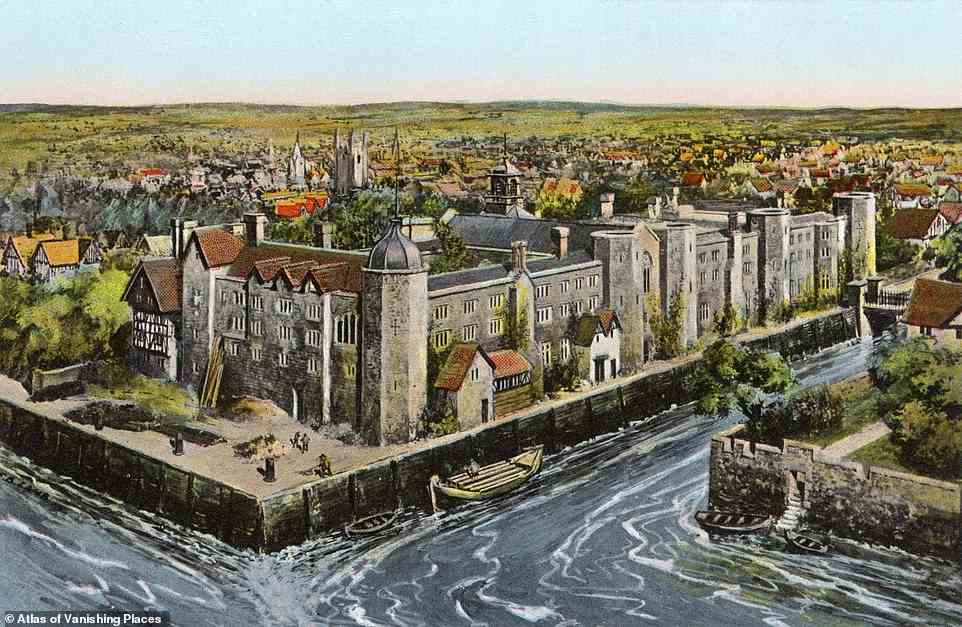 This illustration depicts London's Fleet River flowing in front of Bridewell Palace. Today the river in the capital is subterranean