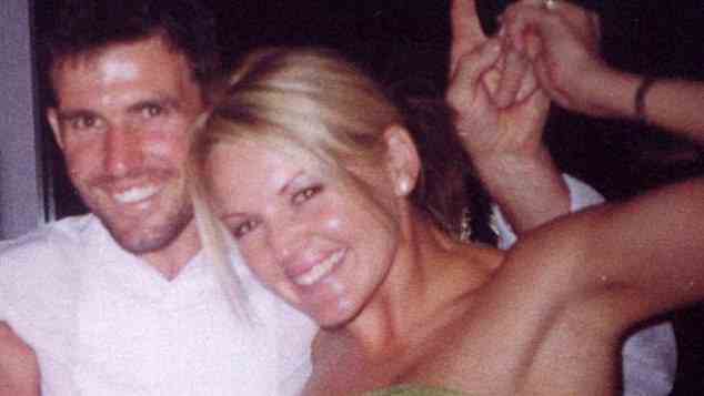 Anthony Stevens with then-wife Kelli at Wayne Carey's wedding reception in 2001. Carey's affair with his teammate's wife would lead to his demise at the Kangaroos
