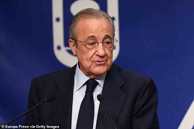 Real Madrids Präsident Florentino Perez ist ein großer Befürworter der Einführung der ESL