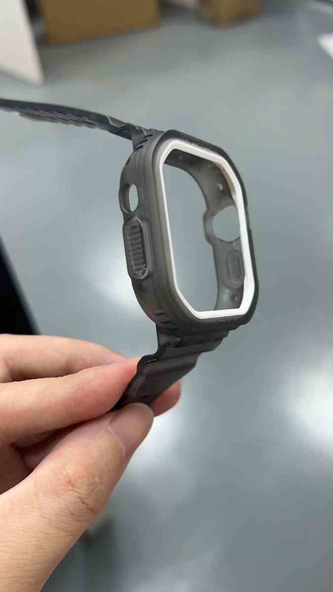 Ein angebliches Gehäuse/Armband für die Apple Watch 8 Pro