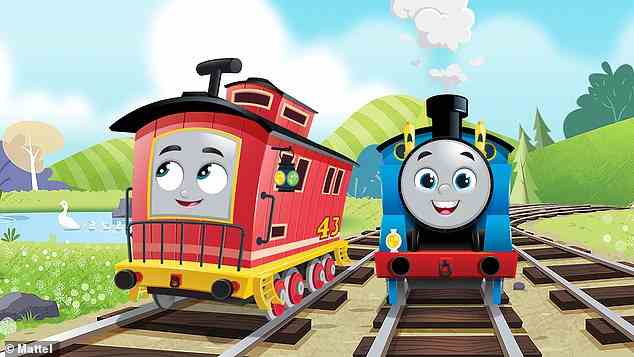 Bruno, Nummer 43, fährt in den animierten Standbildern der Serie neben Thomas the Tank Engine, der berühmten Lokomotive der Serie