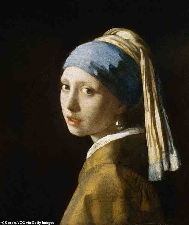 ORIGINAL: Mädchen mit Perlenohrring ist ein Ölgemälde auf Leinwand (um 1665) des niederländischen Künstlers Johannes Vermeer.  Abgebildet ist das Originalgemälde ohne KI-Manipulation