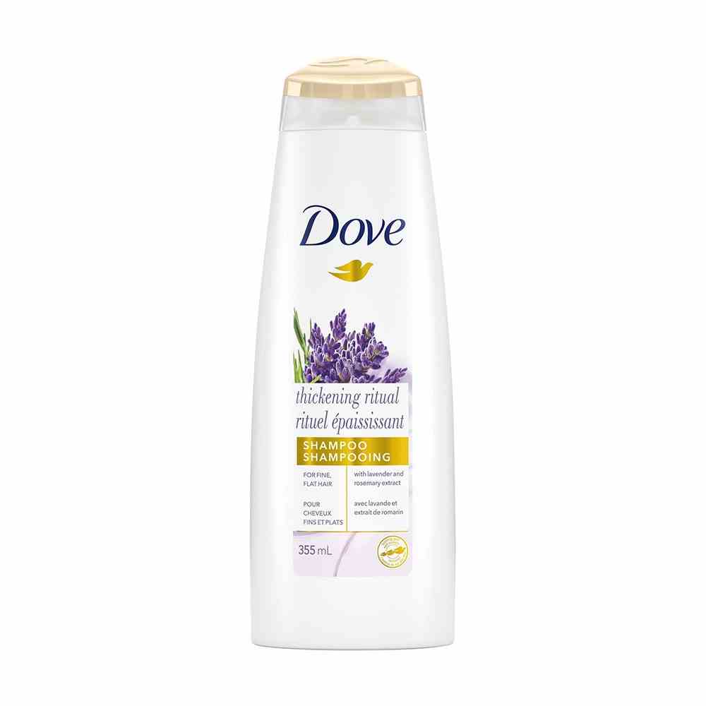 White Dove Nourishing Secrets Volume Shampoo Flasche auf weißem Hintergrund