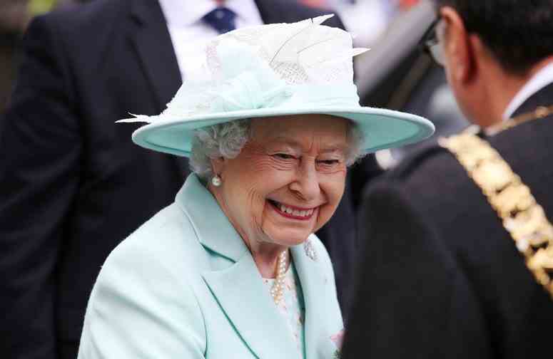 Queen Elizabeth bei der Eröffnung des schottischen Parlaments am Samstag.  „Die Fähigkeit, ruhig und gesammelt zu bleiben, kann manchmal schwierig sein“, räumte sie ein.