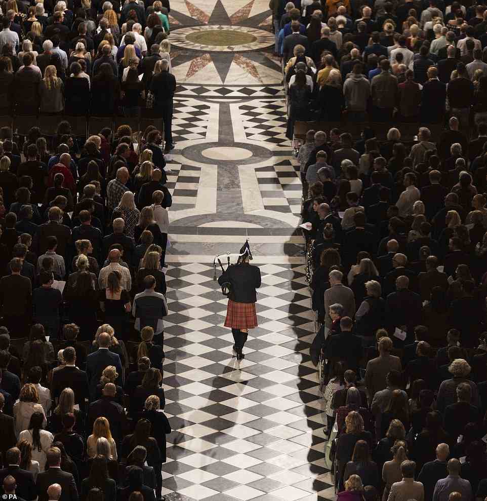 Service of Prayer and Reflection at St Paul's Cathedral, London, following the death of Queen Elizabeth II on Thursday