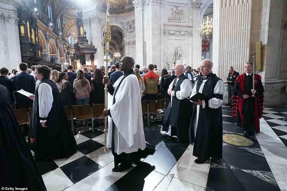 The Archbishop of Canterbury, the Most Reverend Justin Welby during a service of prayer and reflection